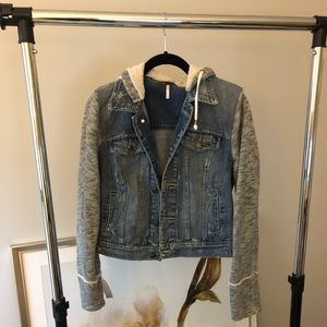 Free People Denim Jacket/Sweatshirt
